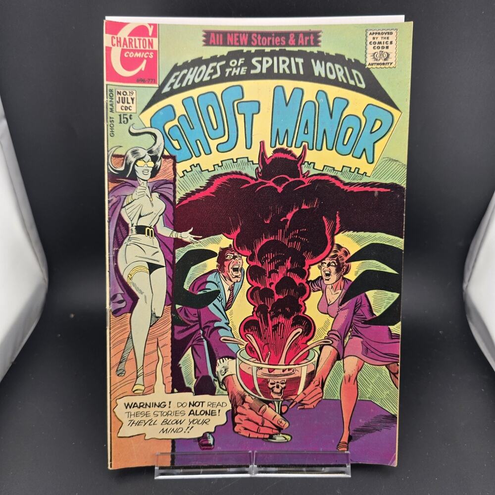 Ghost Manor #19 (1974, Charlton Comics) High Grade VF 8.0 Bronze Age Horror
